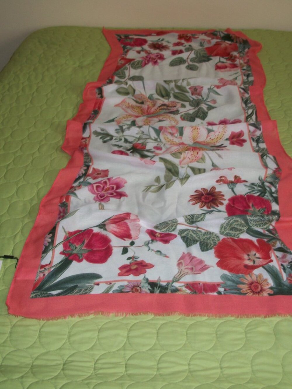 Chico's Floral Large Scarf